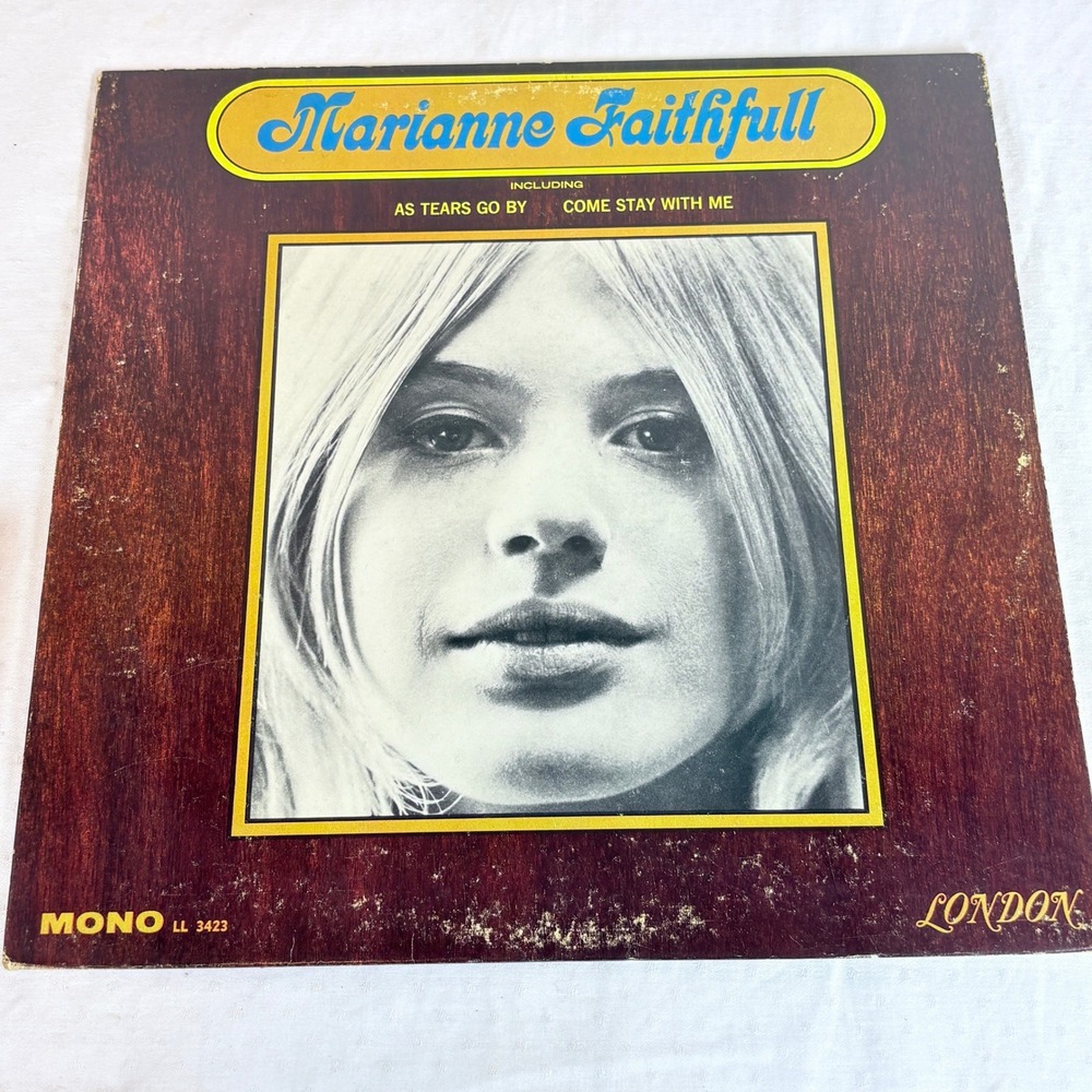 Marianne Faithfull Self Titled Vinyl LP Mono 1965 London LL 3423 As Tears Go By